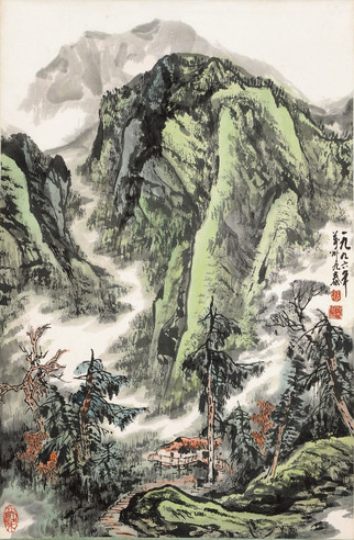 雷九泰 山水