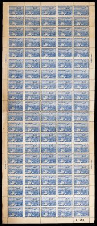 上海大东版航空邮票27元整版式二百枚方连