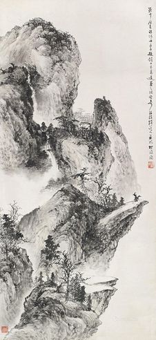 海陵道人 山水