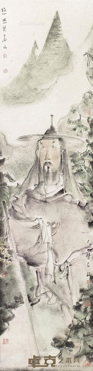 安林 悠然见南山 136×34cm
