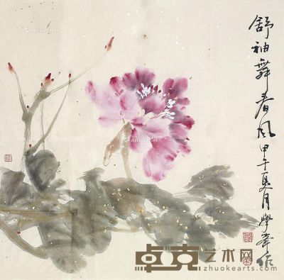 刘学峰 花卉 69×69cm