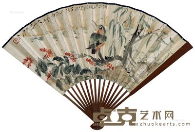 唐云 花鸟 17×47cm
