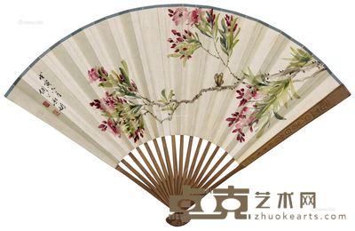 承圻 花卉草虫 18×52cm