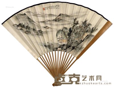 子燮 山水 18×52cm