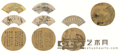 胡公寿 惠伯 沈鸿藻 朱梦庐 志言纶 汤经常 蒲华 任薰 张熊 书法、山水、花鸟 尺寸不一
