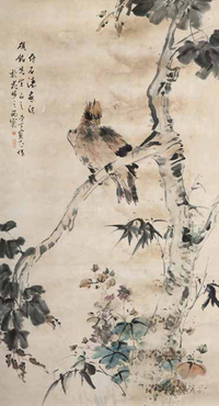 丁宝书 花鸟