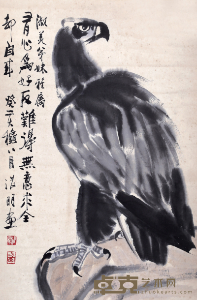张朋 鹰 45×67 约2.7 平尺