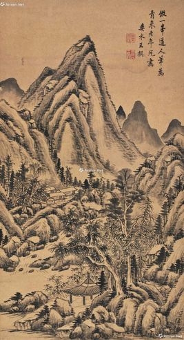 王撰 仿一峰道人笔意图