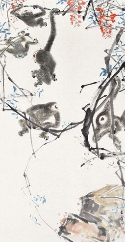 陈文希 五只猿猴