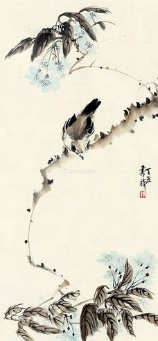 张书旂 花鸟