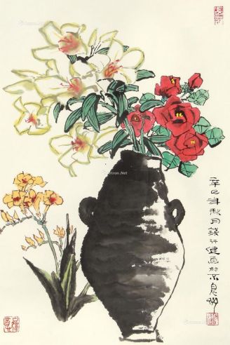 钱行健 花卉