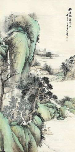 吴石僊 山水