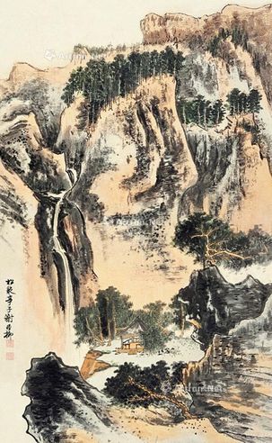 谢稚柳 山水