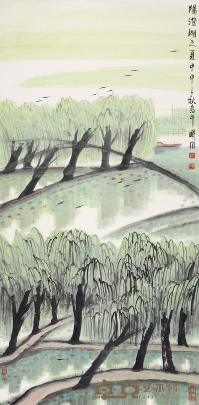 林曦明 阳澄湖之夏 136×67cm 约8.2平尺