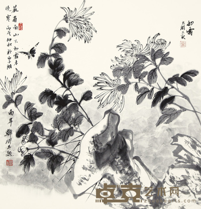 韩璐 花鸟 初霜 66×68cm 约4平尺