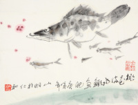 吴山明  鳜鱼