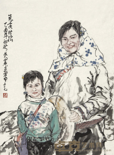 吴宪生  惠安姑娘 70×51cm 约3.2平尺