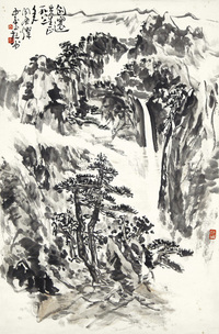 闵庚灿  山水