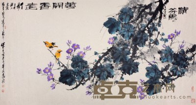 张勇  花卉 178×94cm 约15平尺