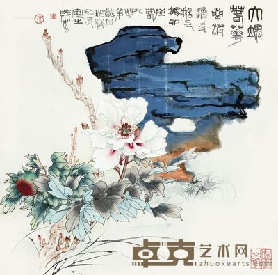 郑乃珖 富贵延年 66×66cm