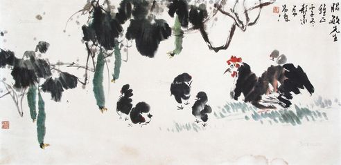 董希源 觅食图