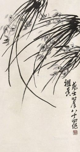 萧龙士 兰花
