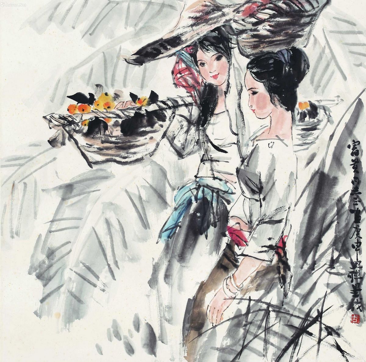 周思聪 少女 67×68cm