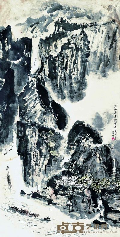 山水 69×137cm 约8.51平尺