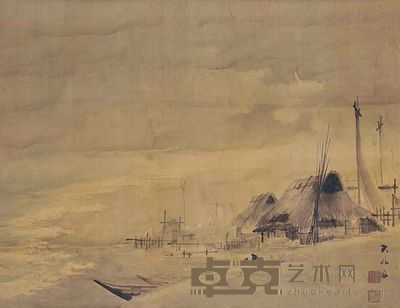 山水（日本画） 57×43cm 约2.21平尺