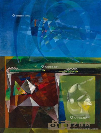马克斯·恩斯特 1951年作 唐璜与福斯特罗尔 油彩 画布 142.5×109.8cm