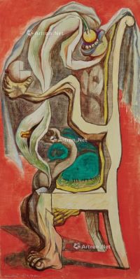 安德烈．马森 1937年作 椅子 油彩 画布