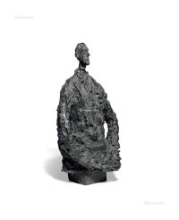 阿尔伯托·贾克梅蒂 穿着毛衣的迭戈 铜雕 深褐锈色