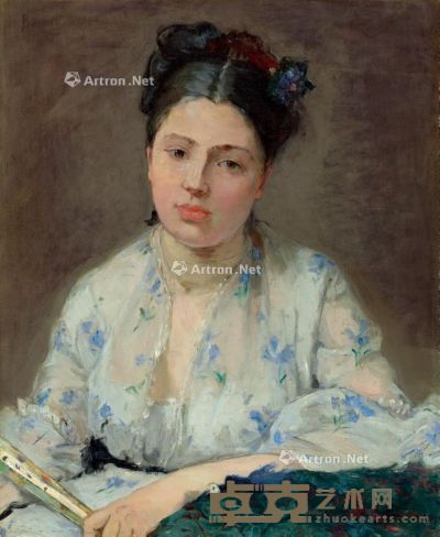 贝尔特·莫里索 1871年作 女子 油彩 画布 55×45.7cm