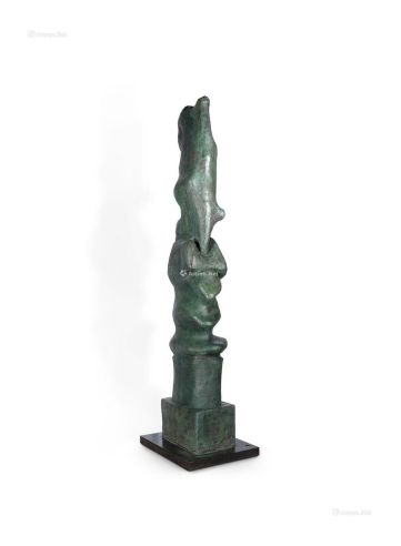 亨利·摩尔 向上的动力#7 铜雕 绿锈色