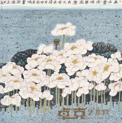 徐若鸿 花卉 129×128cm