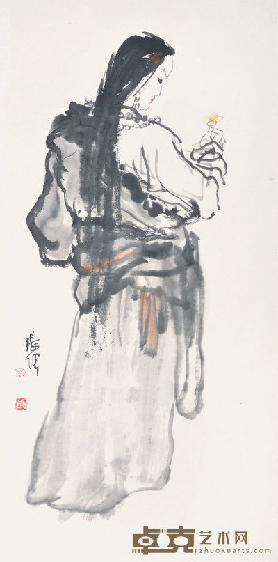 张伟 人物 67×31cm