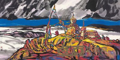 陆天宁 圣地 136×68cm