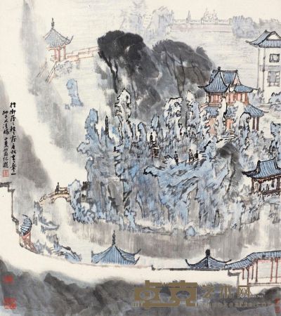 谢振瓯 南无观世音菩萨 105×54cm