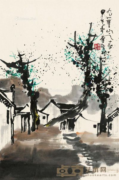 李学功 九华山之春 68×45cm
