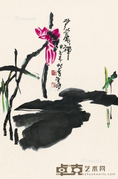 李学功 无心处处禅 68×45cm