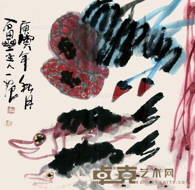 姜国华 花鸟 89×96cm
