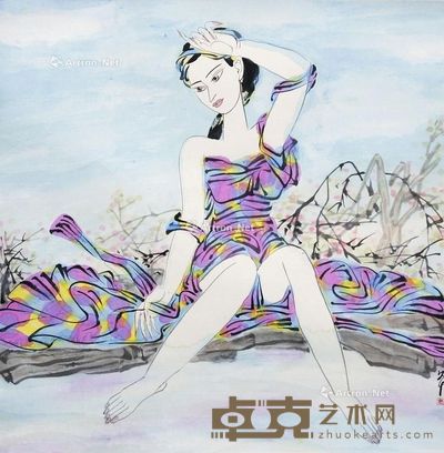 朱艾平 涣 69×69cm