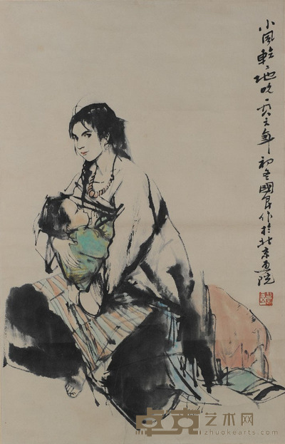 史国良 人物 42.5×66cm约2.5平尺