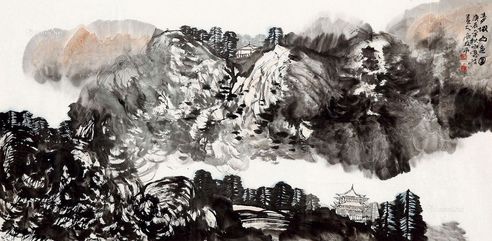 唐凤岐 青城山色