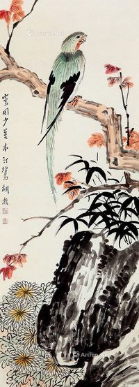 胡振 花鸟