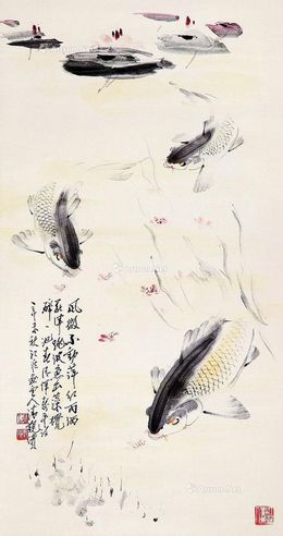 潘觐缋 鲤鱼