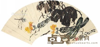 齐白石 丝瓜 18×53cm