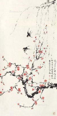 霍春阳 花鸟