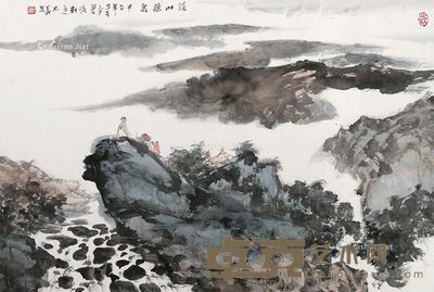 耿志义 山水 45×68cm×2