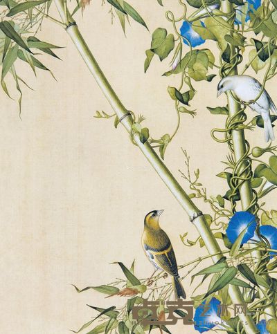 二玄社印制清郎世宁仙萼长春图 --